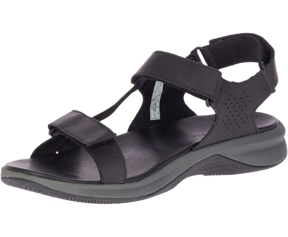 Merrell Sandaler Herre - Tideriser Luna Strap Læder - Sort - RUT107948